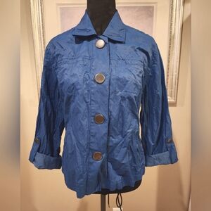 🌺 Chico's Blue Button Down Blouse